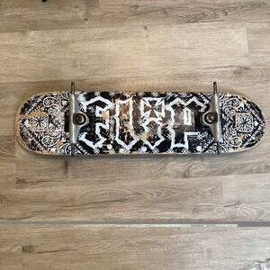 Vintage 2007 FLIP skateboard Board deck Royal Trucks Bandana Black White Skate